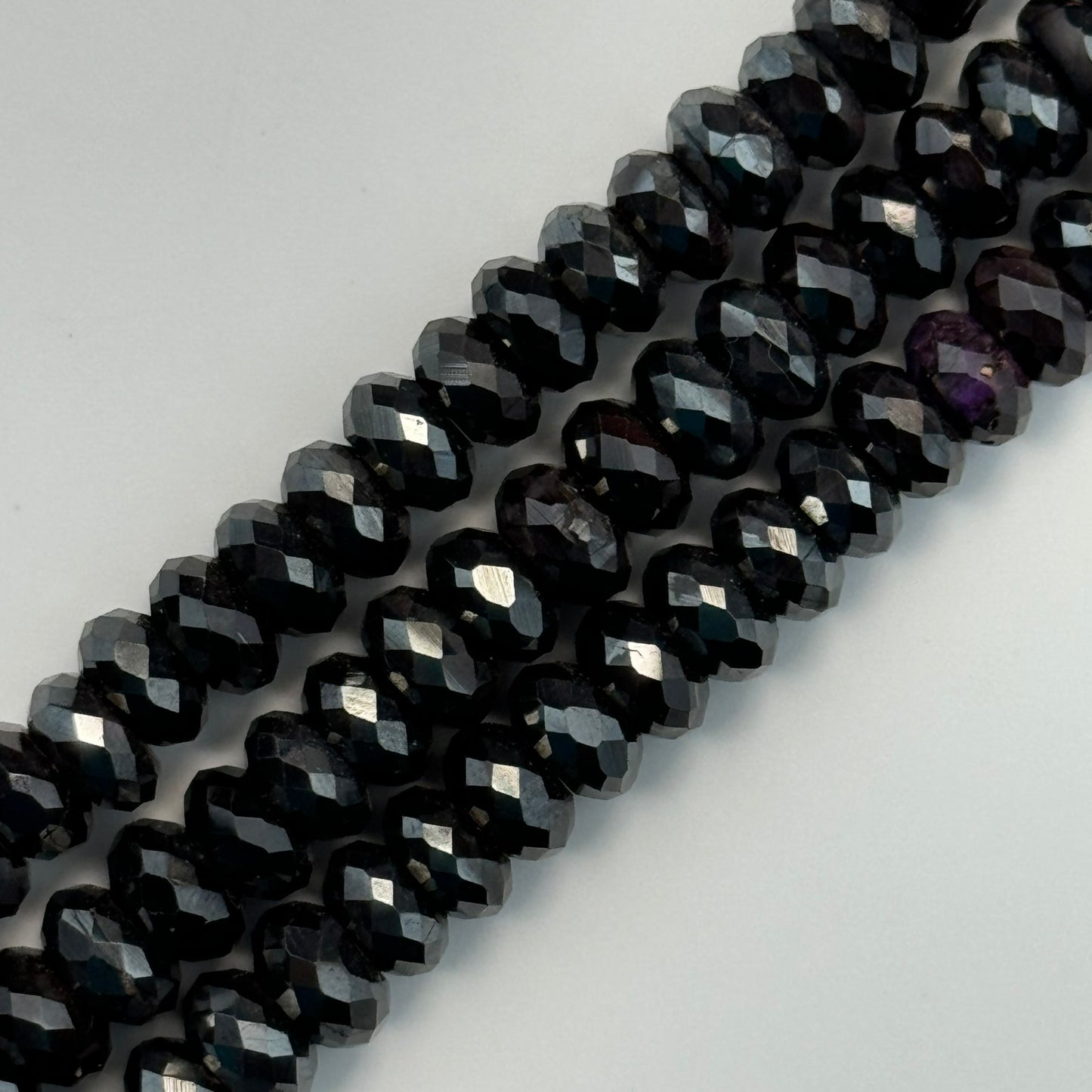 Sugilite Faceted Rondelle Beads image 0