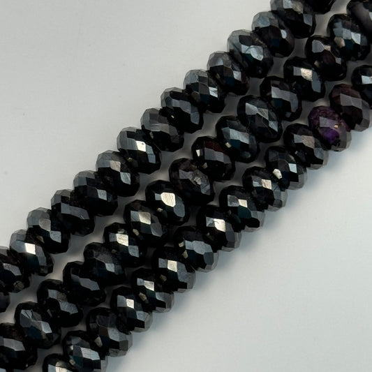 Sugilite Faceted Rondelle Beads image 0