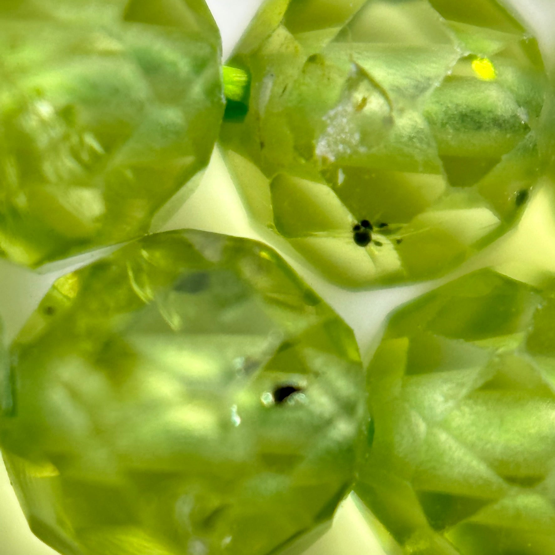 Peridot Faceted Round Beads image 6
