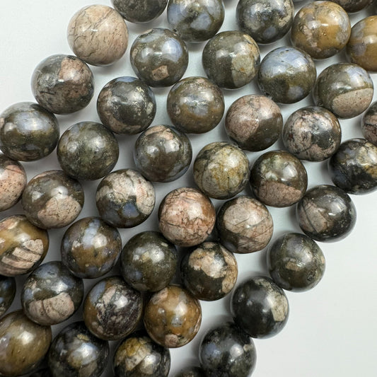 Lianite Polished Round Beads (A Quality)