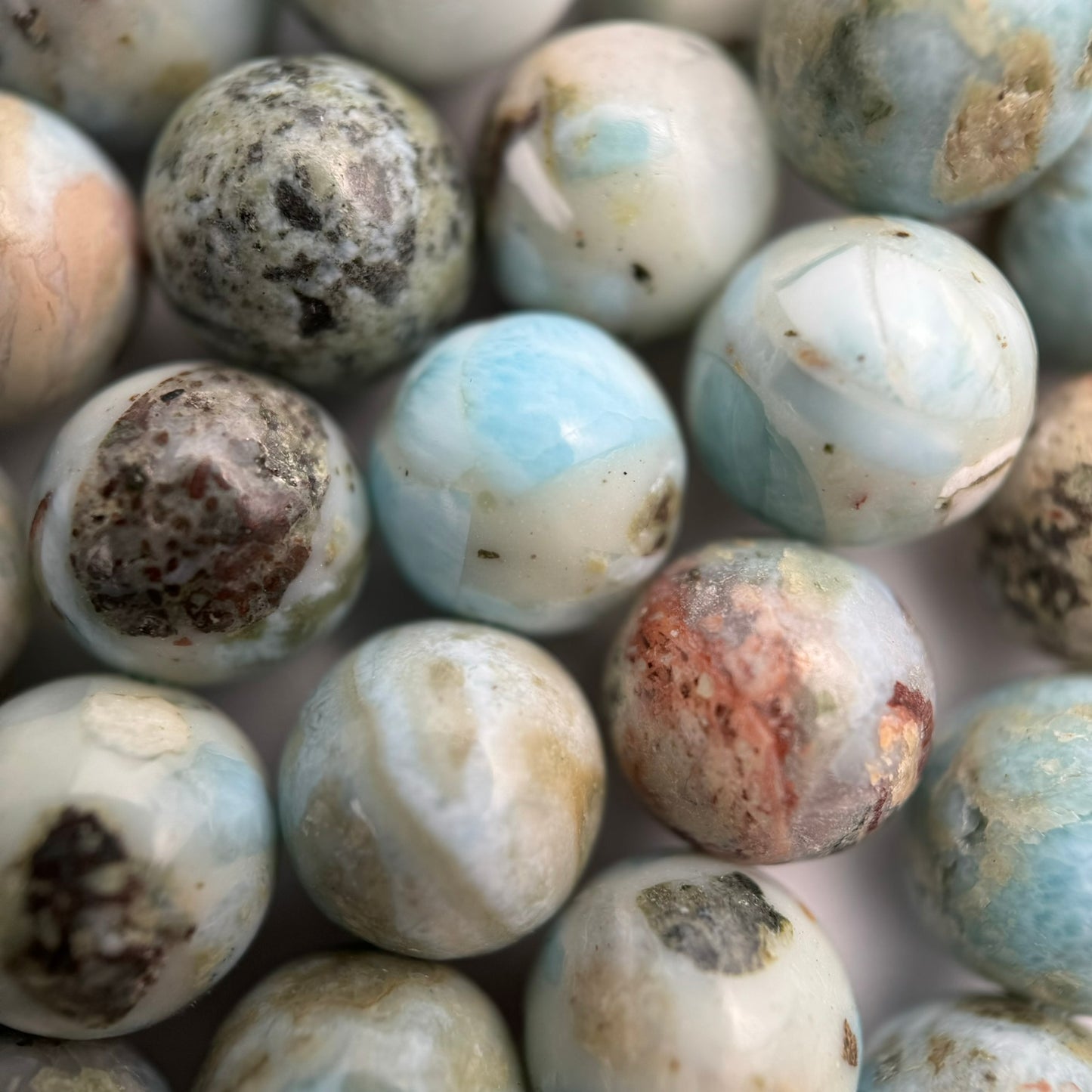 Larimar Polished Round Beads image 6