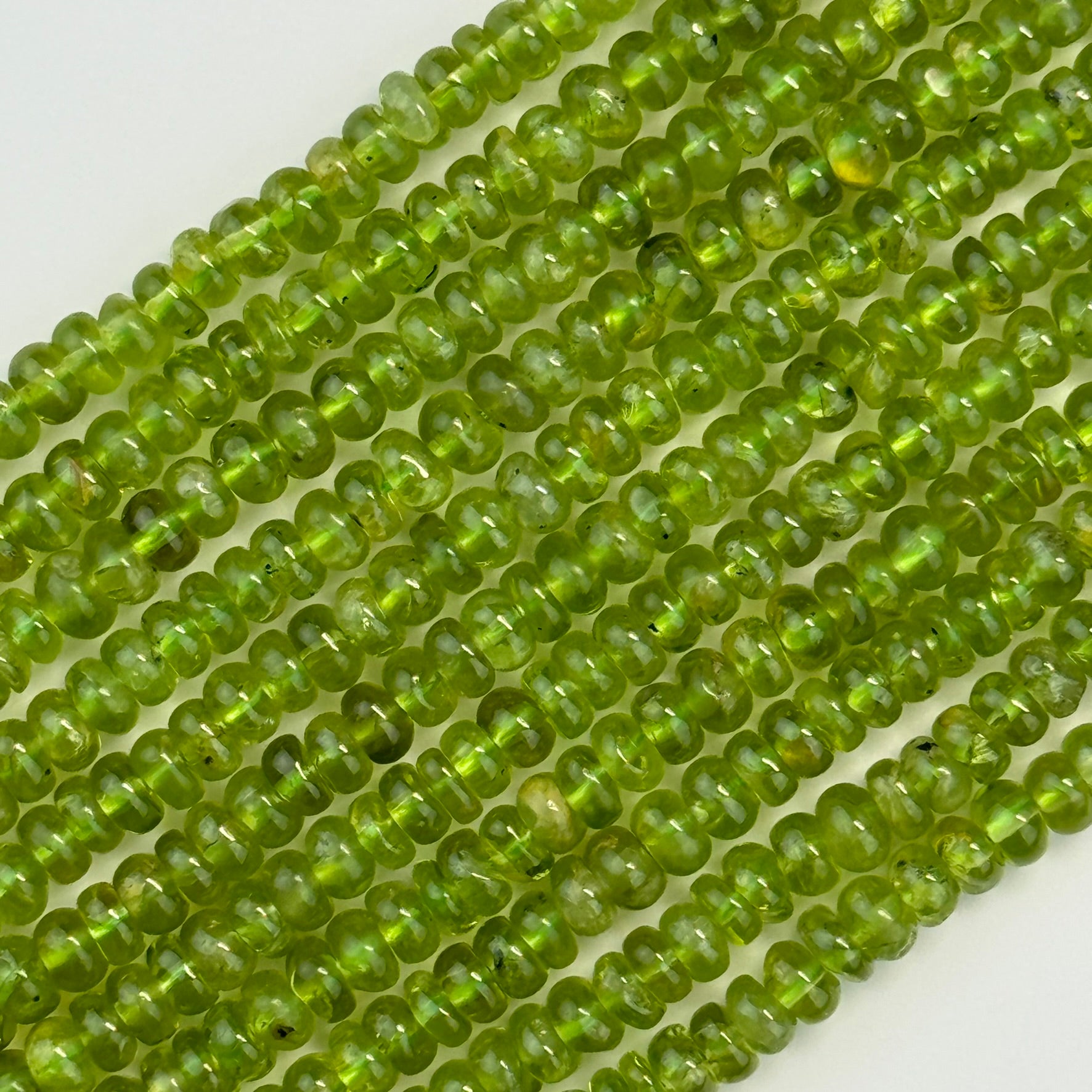 Peridot AA Rondelle Polished Beads image 5