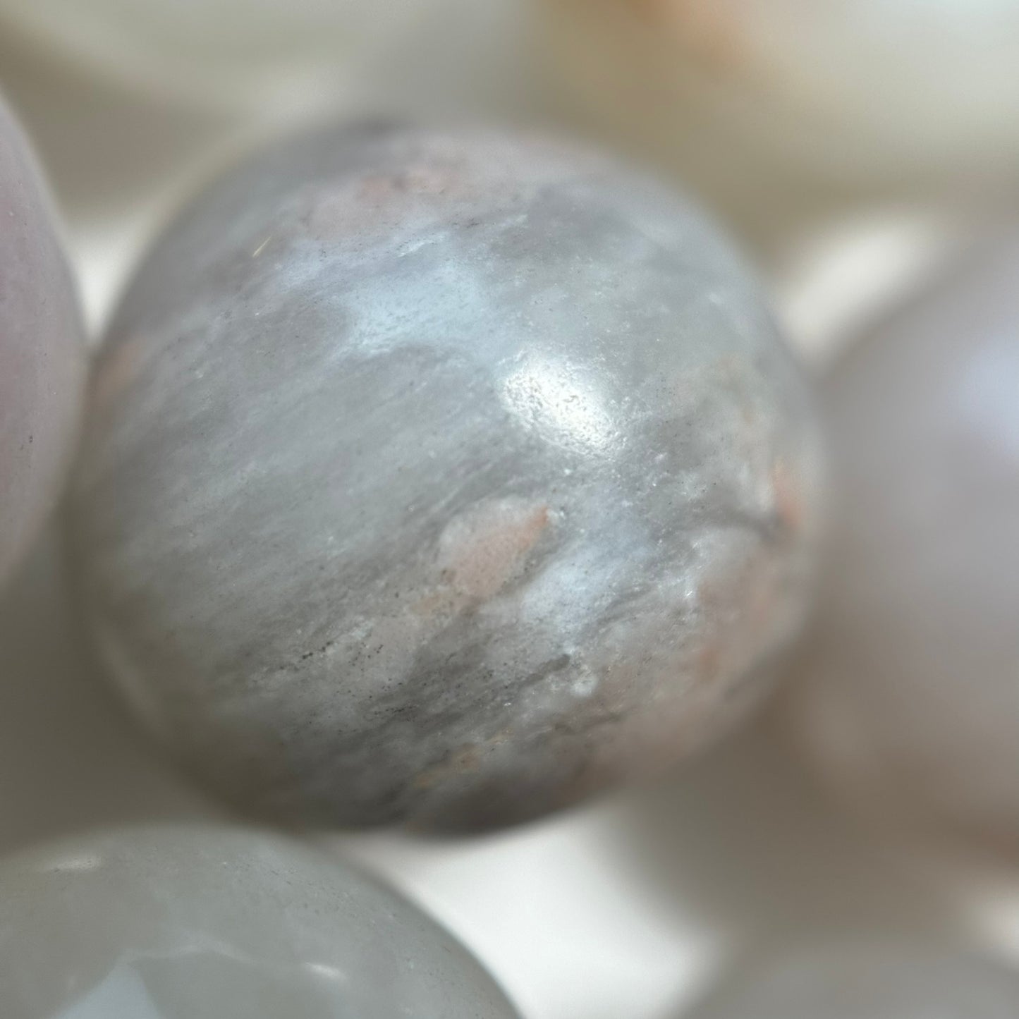 Pink Quartz Polished Round Beads image 2