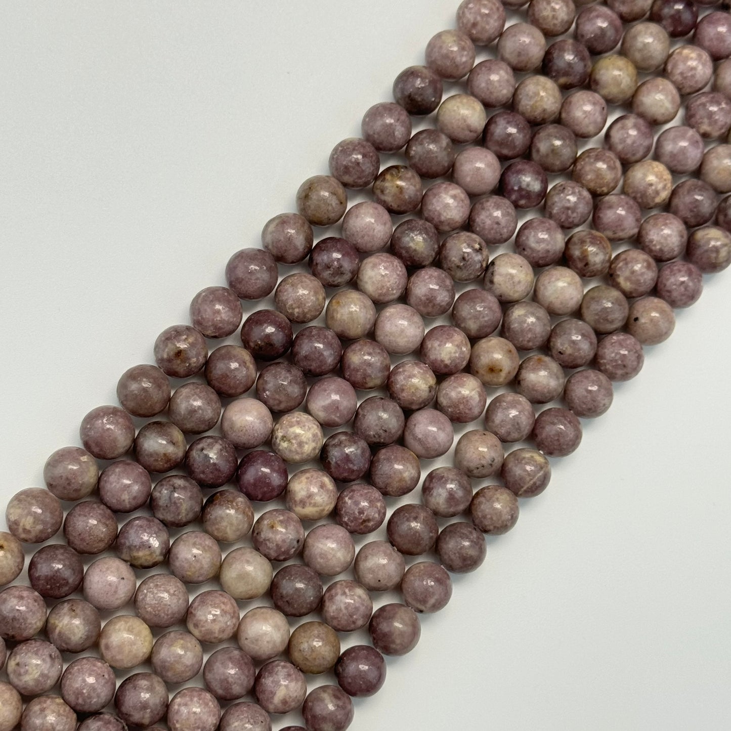Lepidolite Polished Round Beads image 4