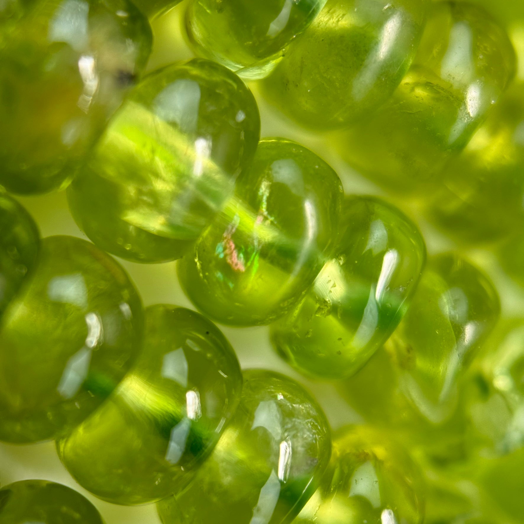 Peridot AA Rondelle Polished Beads image 4