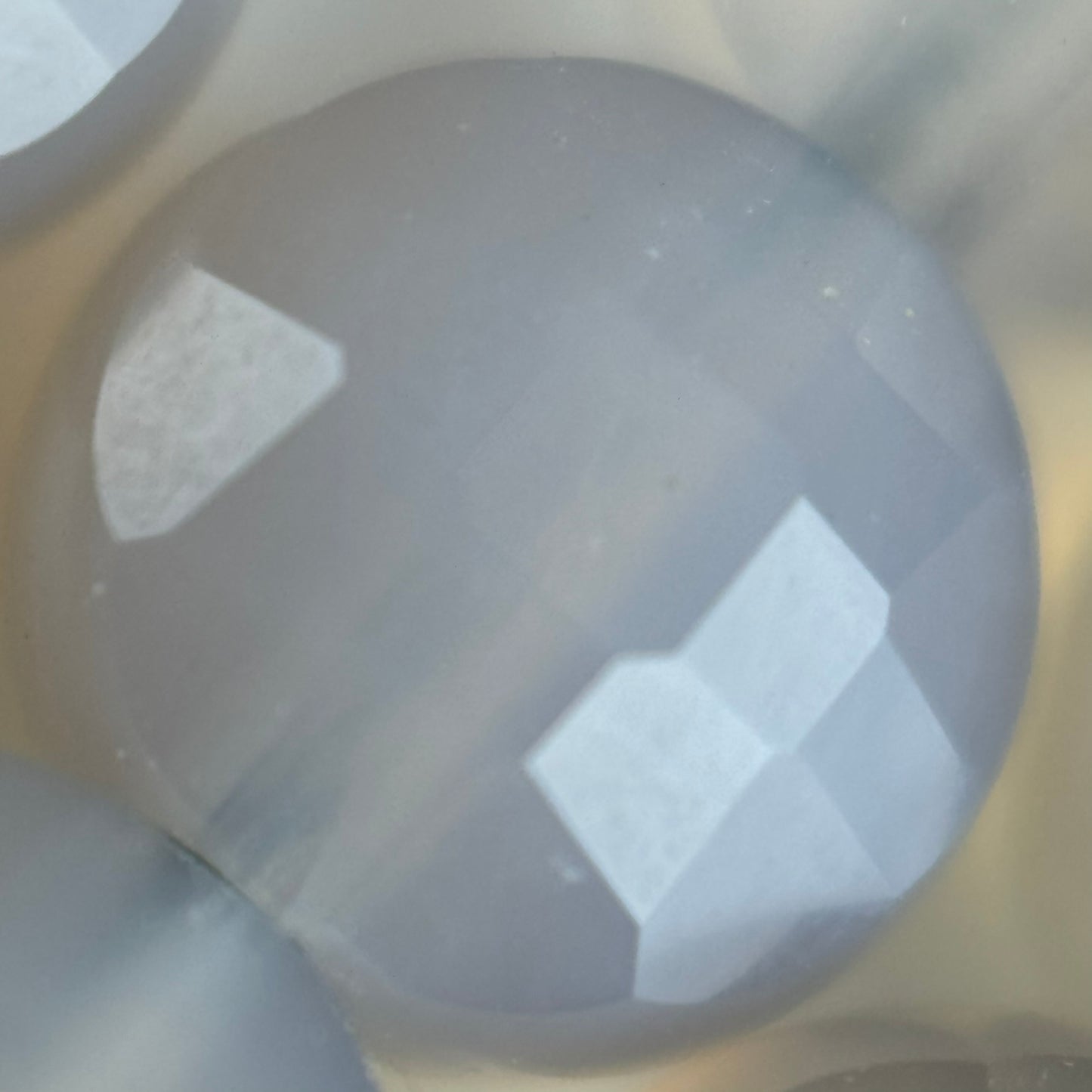Gray Agate Lentil Beads image 2
