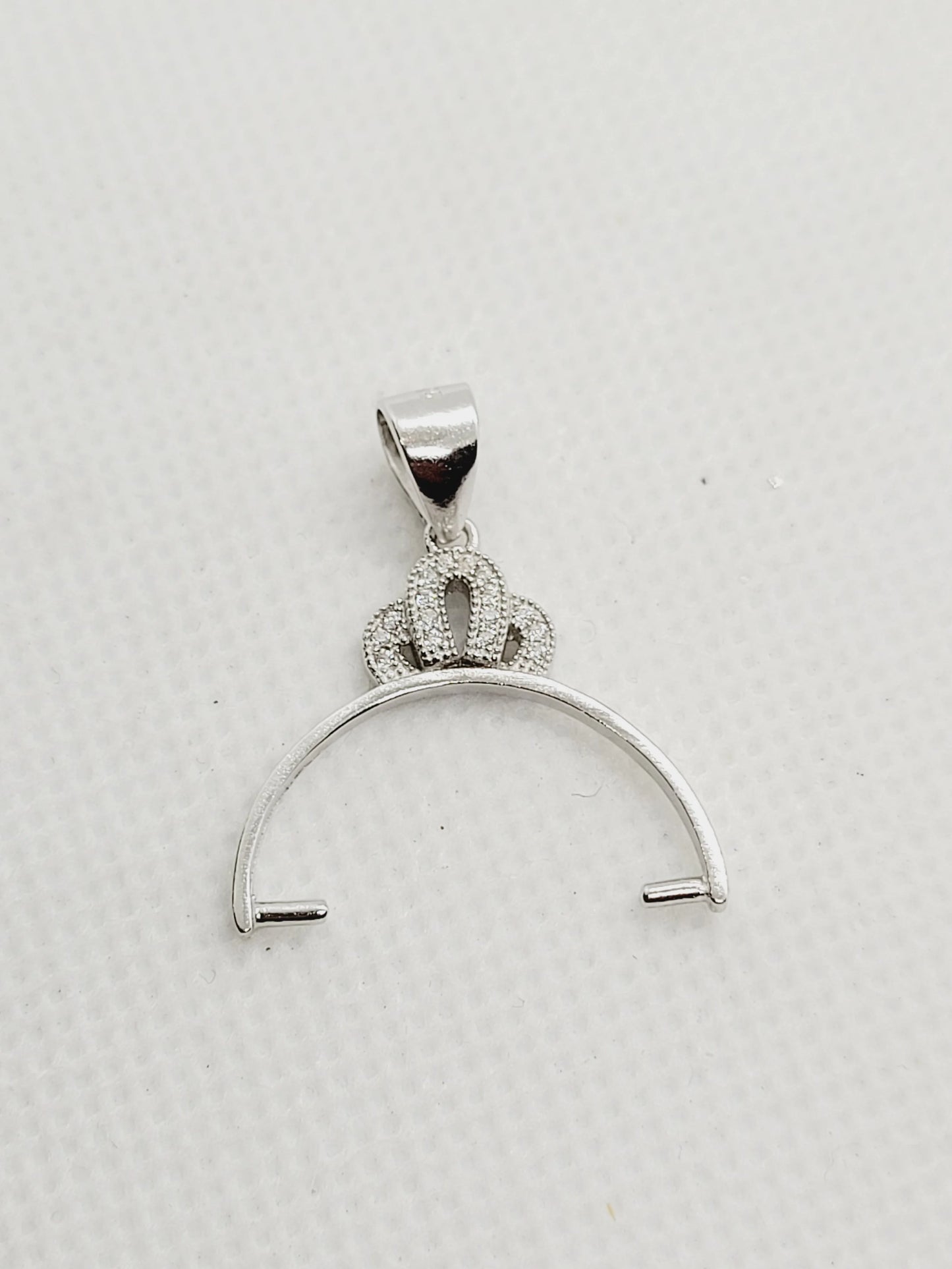 Crown Bail with Cubic Zirconia (3 sizes) image 4