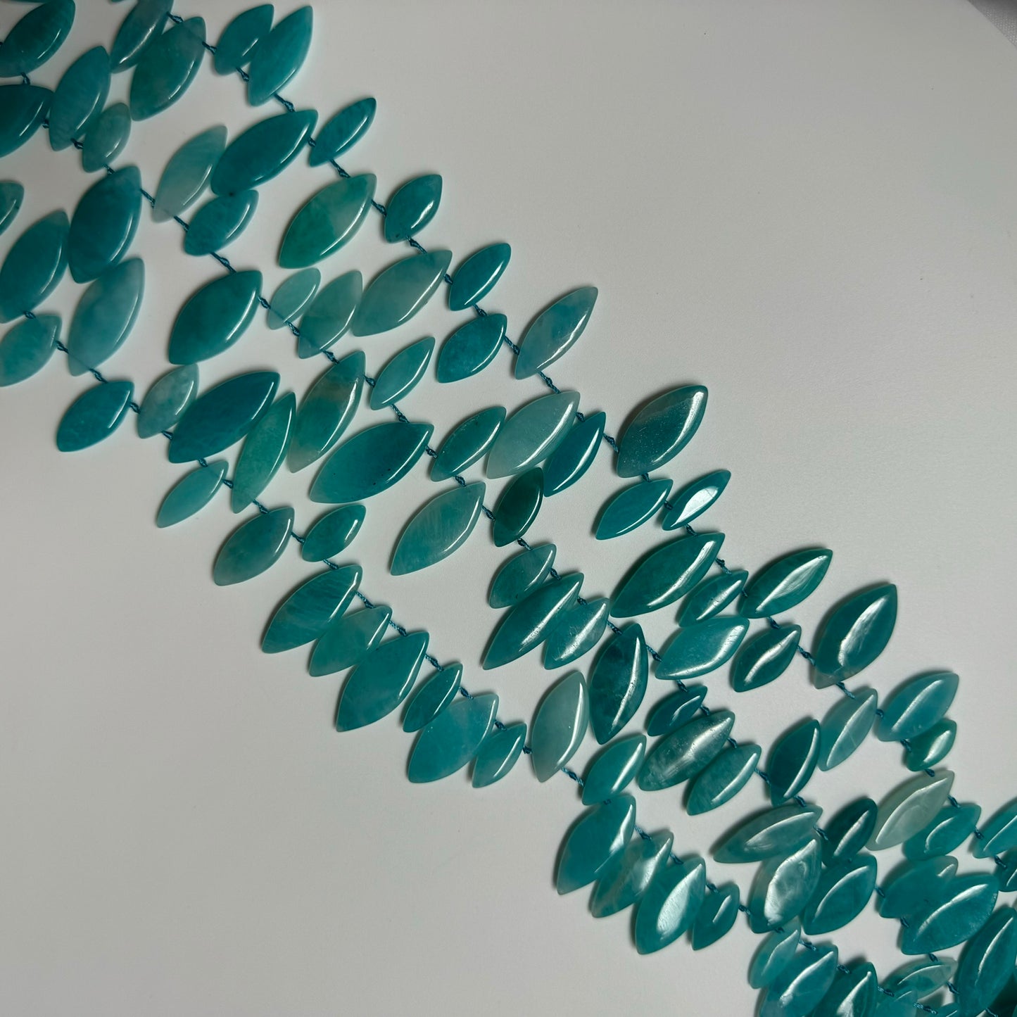 Amazonite Marquise Gemstone Beads - AA Quality (Mixed Size) image 3