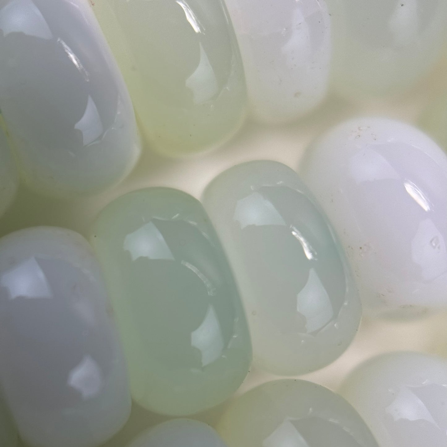 Green Opal Rondelle Polished Beads image 3