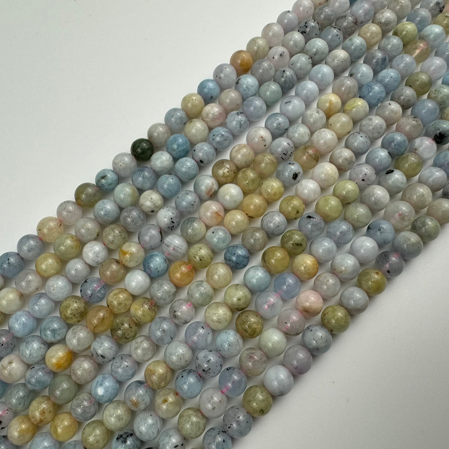 Aquamarine Polished Round Gemstone Beads image 0