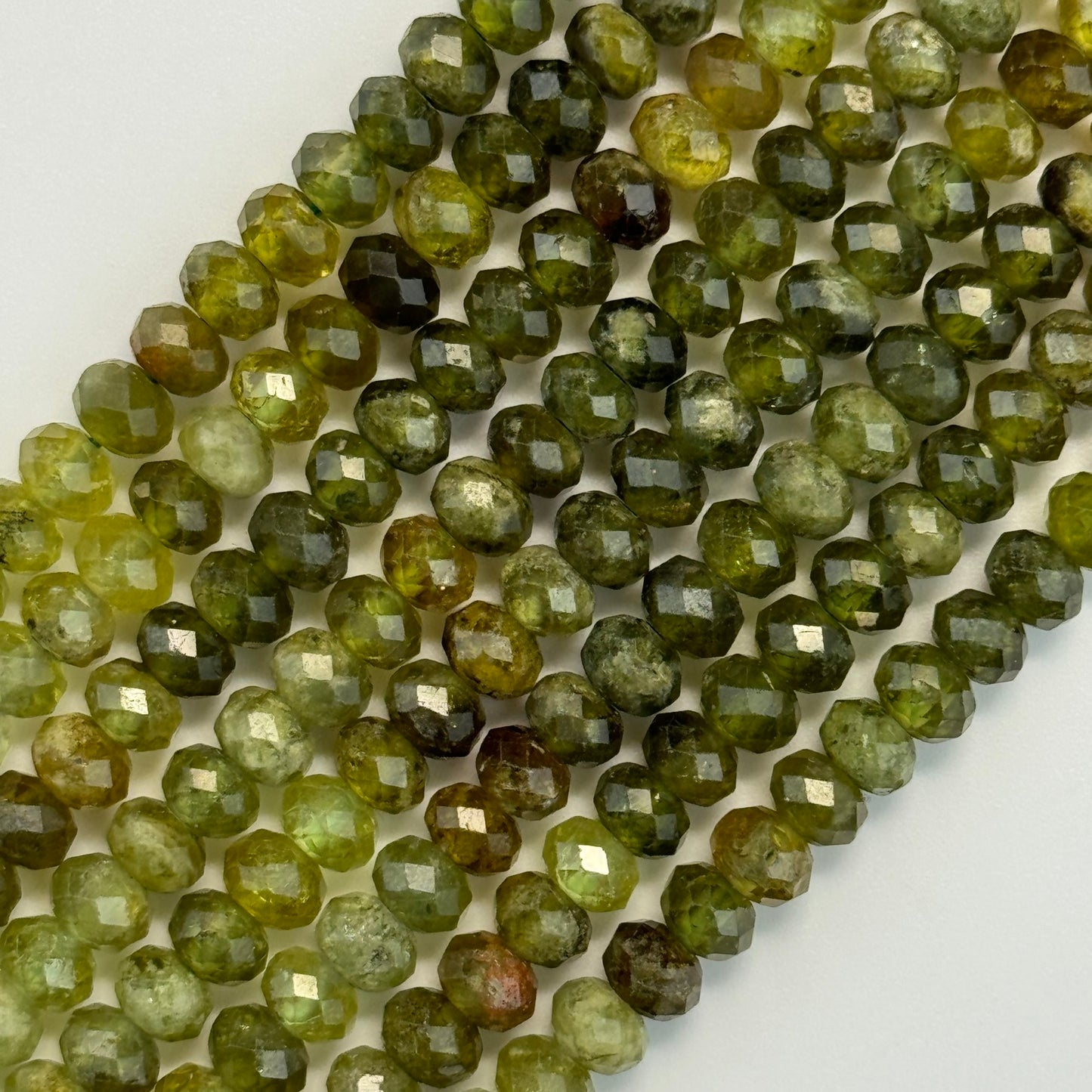 Garnet Faceted Rondelle Beads image 13