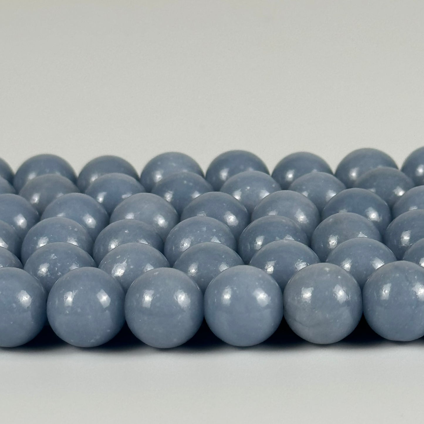 Angelite Polished Round Beads image 3