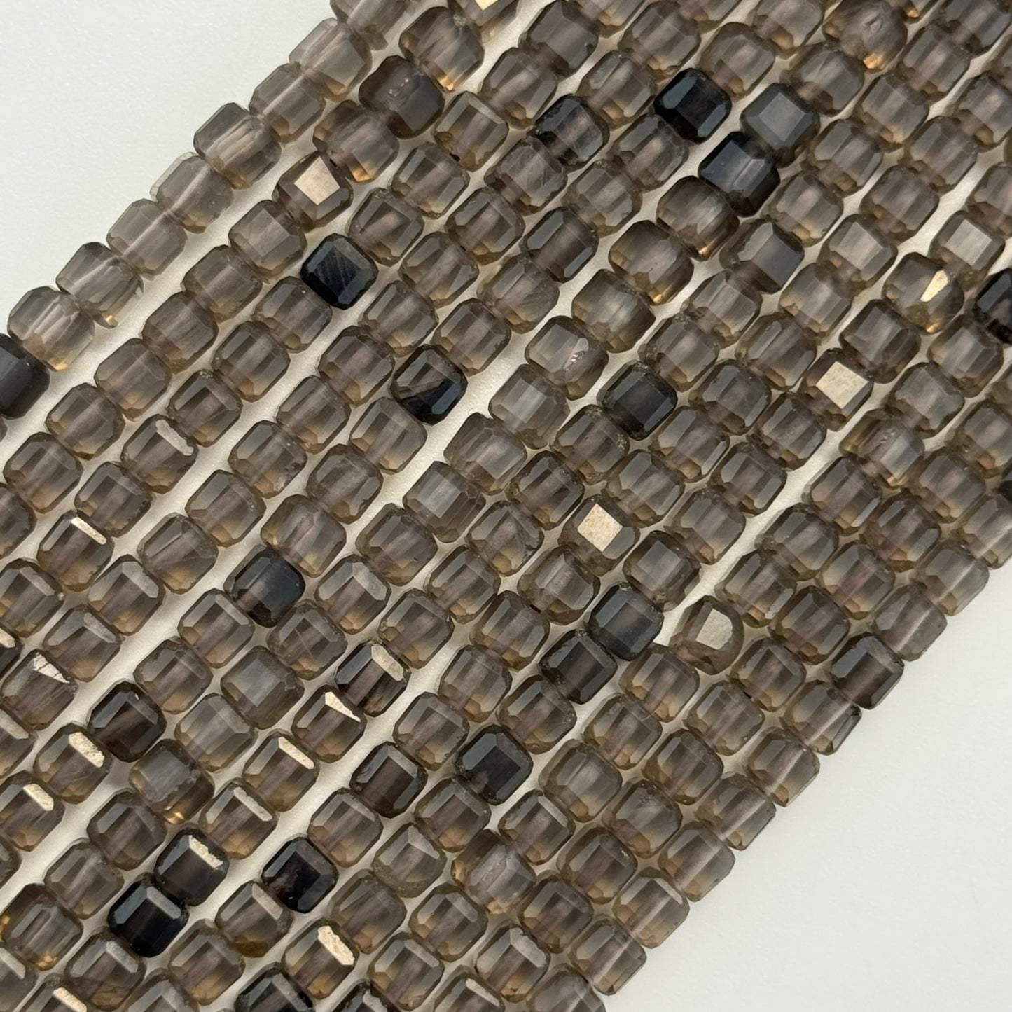 Smoky Quartz Square Beads image 3