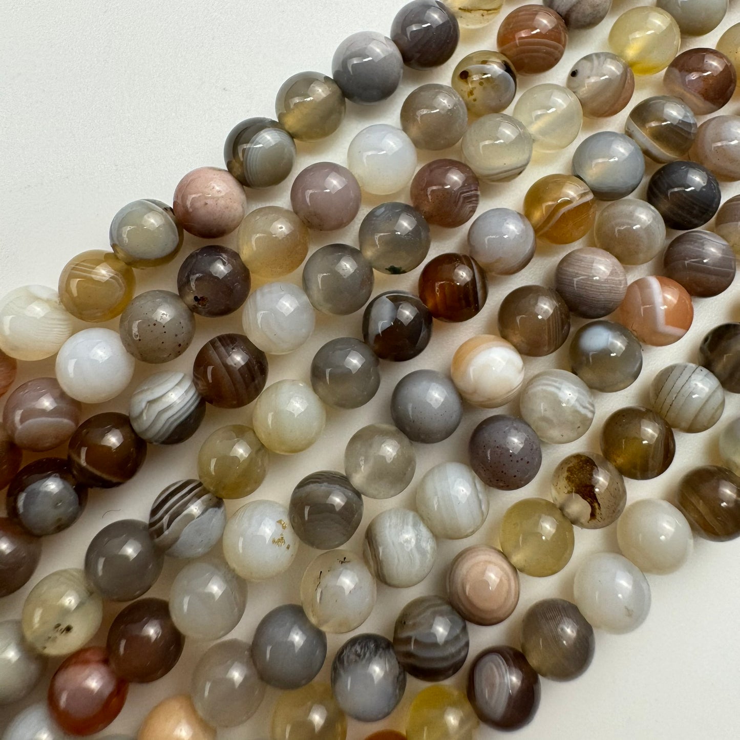 Botswana Agate Polished Round Beads image 3