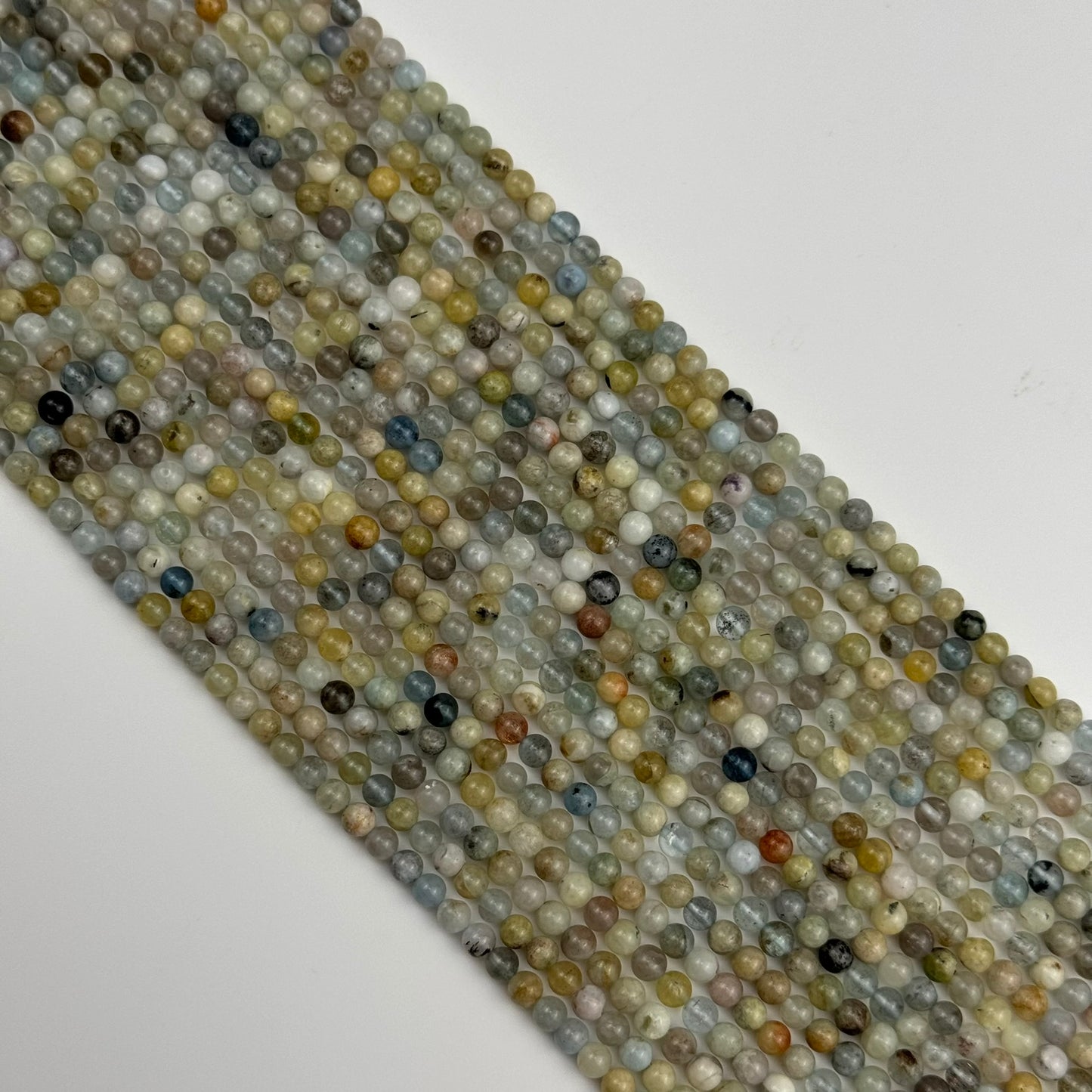 Aquamarine Polished Round Gemstone Beads image 4