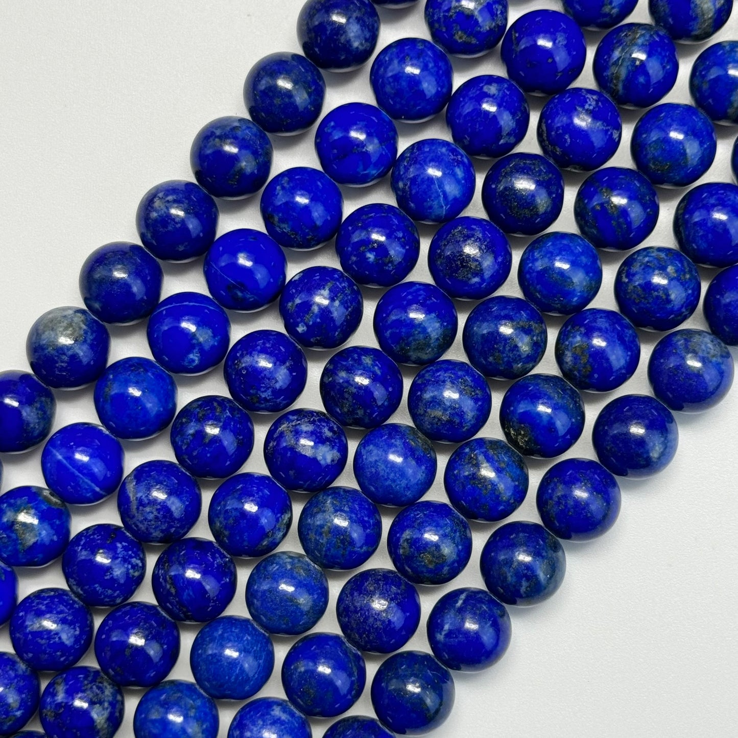 Lapis Lazuli AAA Polished Round Beads image 8