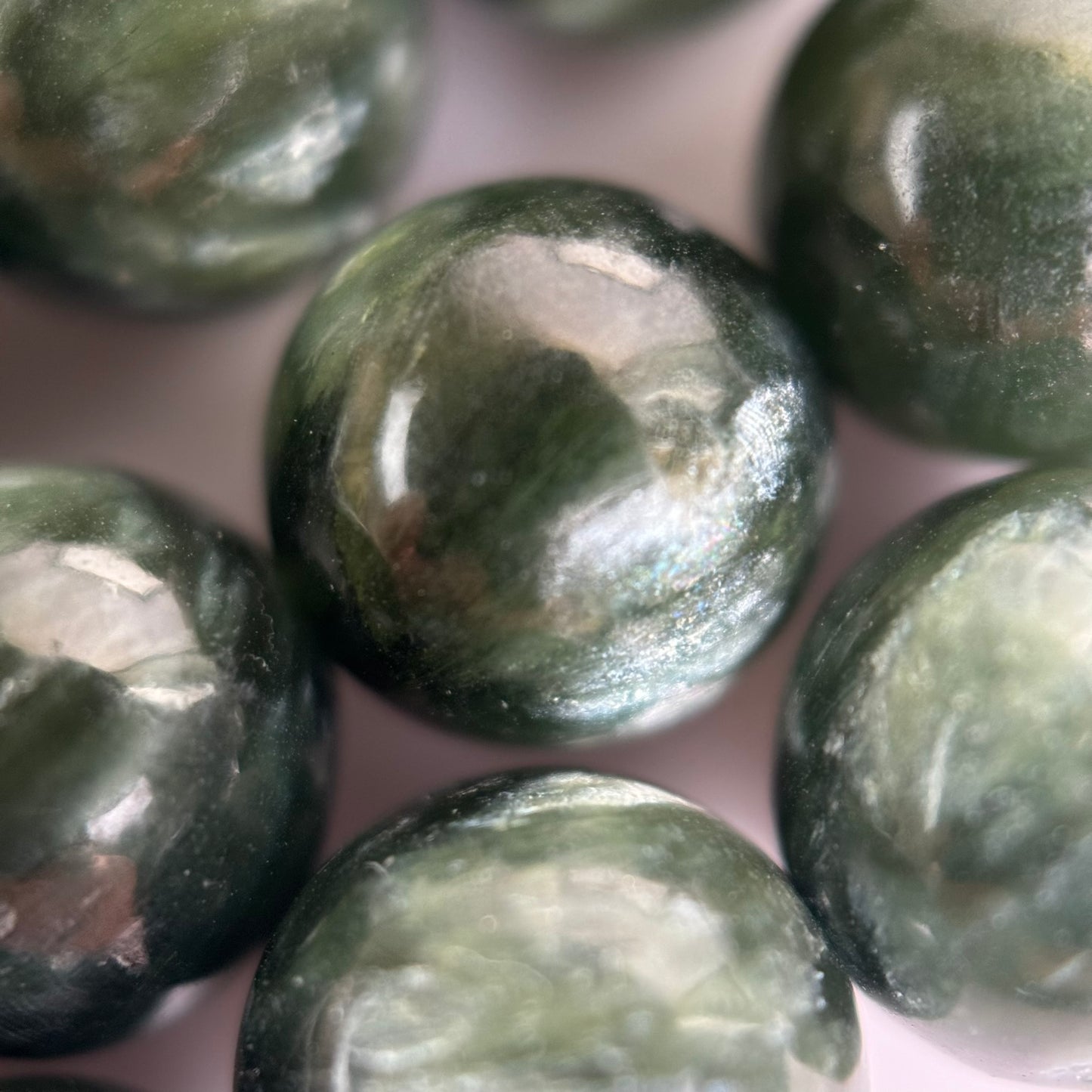 Seraphinite AAA Polished Round Beads image 3