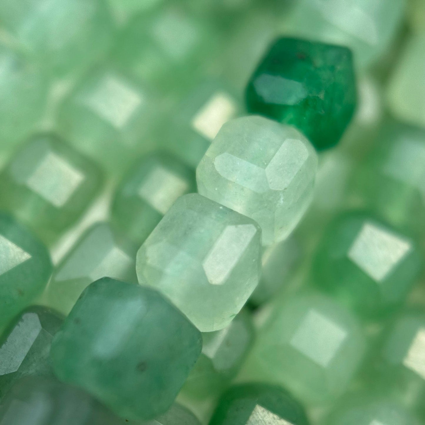 Aventurine Quartz Square Beads image 7