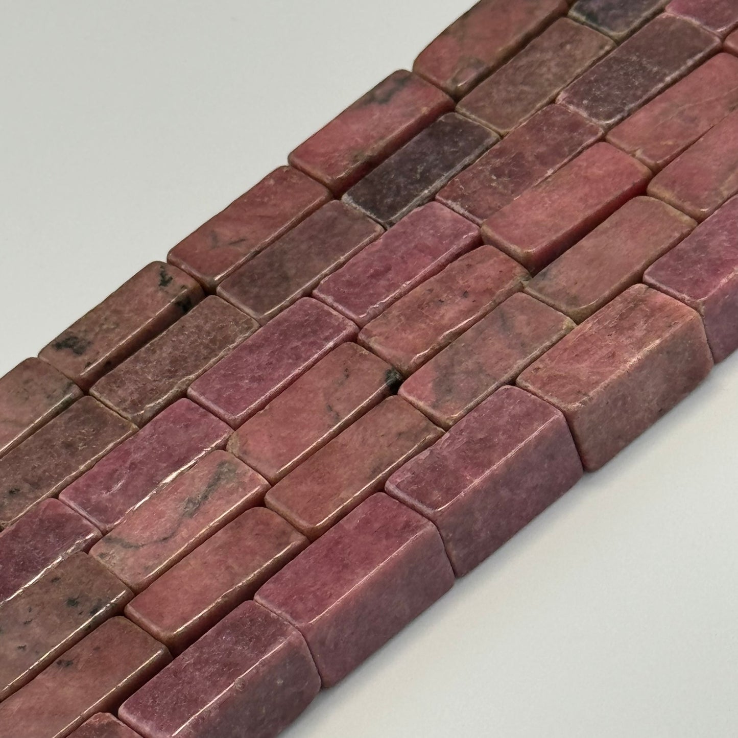 Rhodonite Rectangular Beads image 3