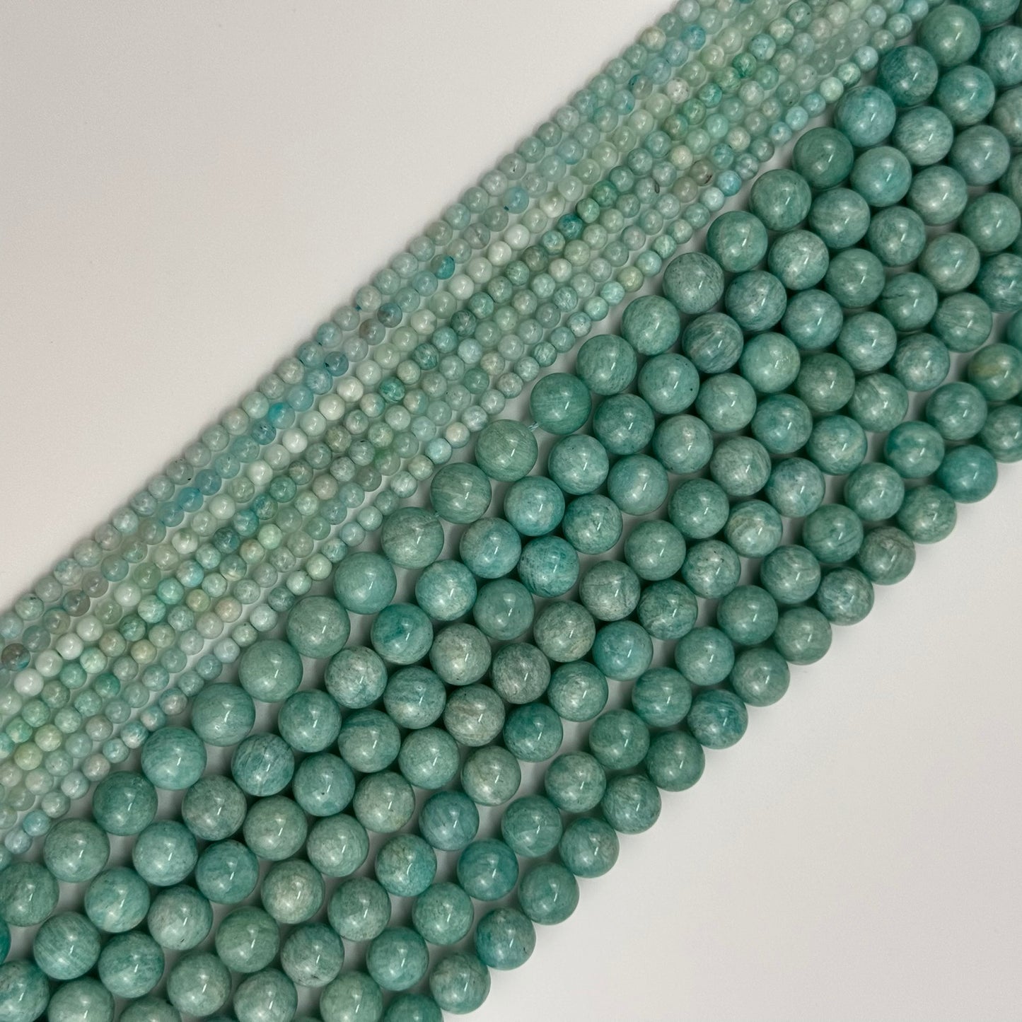 Smooth Green Amazonite AAA Polished Round Gemstone Beads image 5