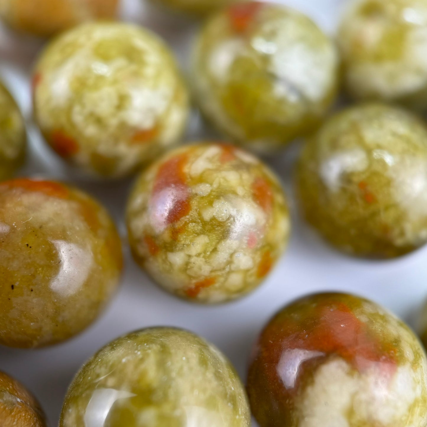 Sonora Sunset Serpentine Polished Round Beads image 5