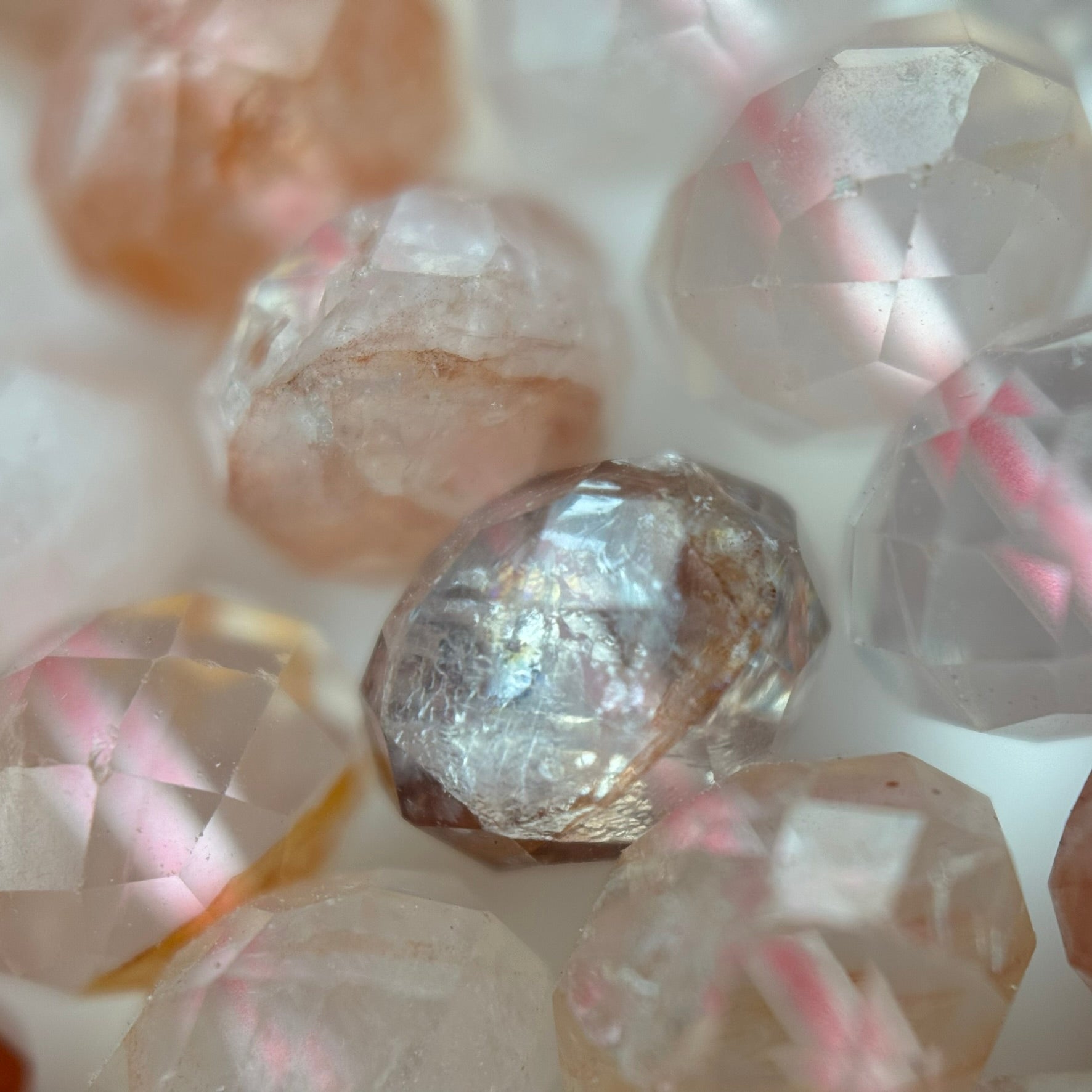 Hematoid Faceted Rondelle Beads image 8