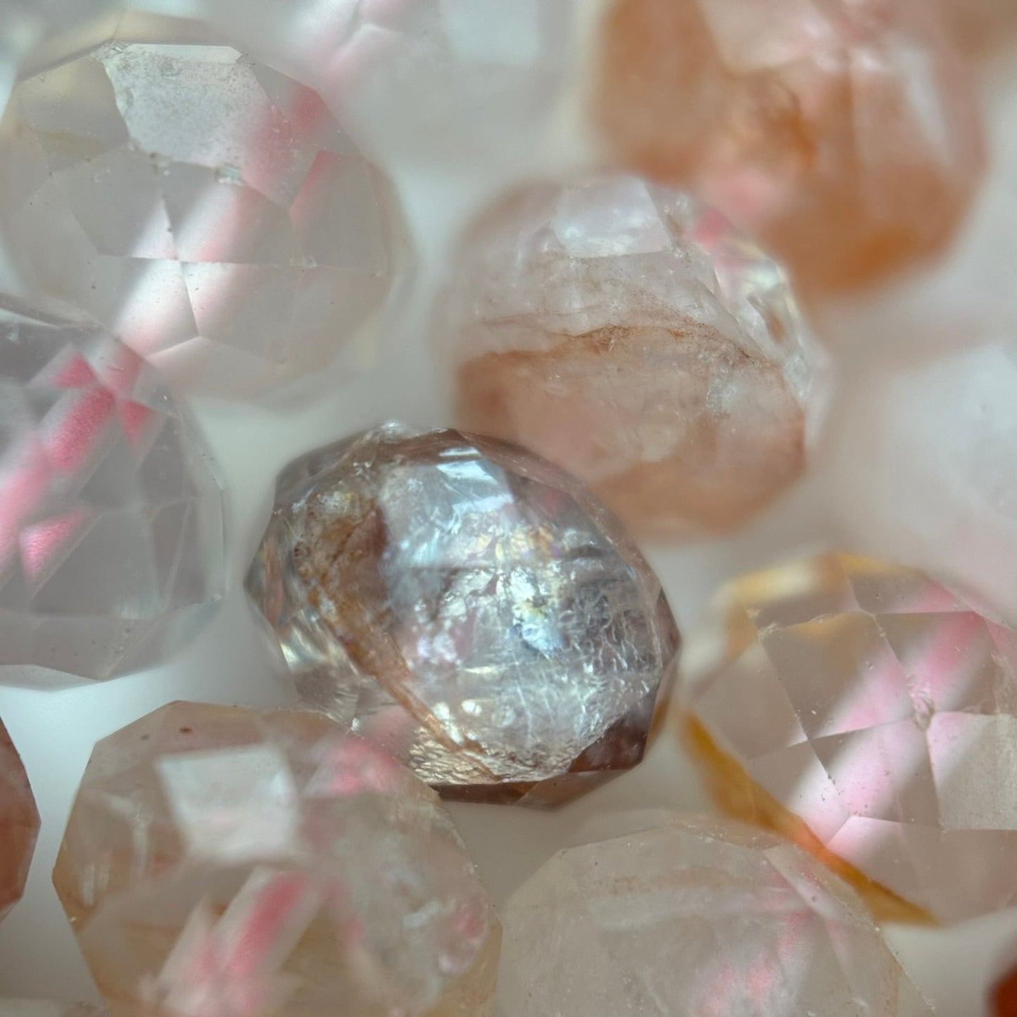 Hematoid Faceted Rondelle Beads image 8