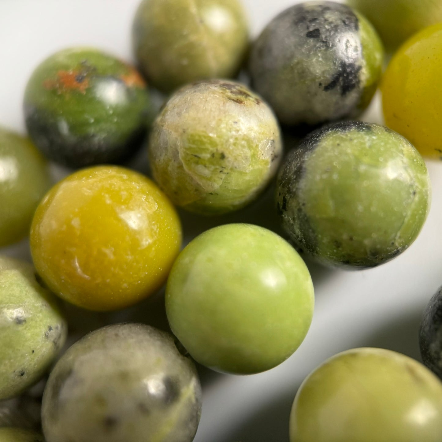 Asian Chrysoprase Polished Round Beads image 1