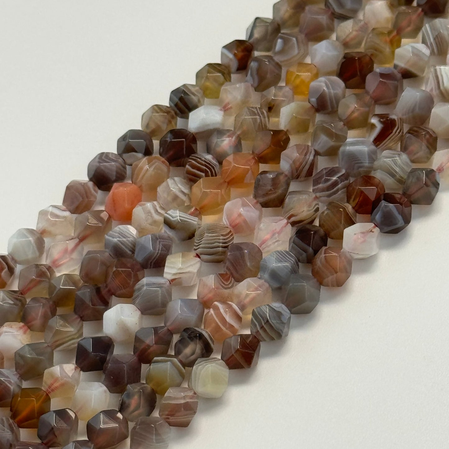 Botswana Agate Diamond Cut Beads image 8