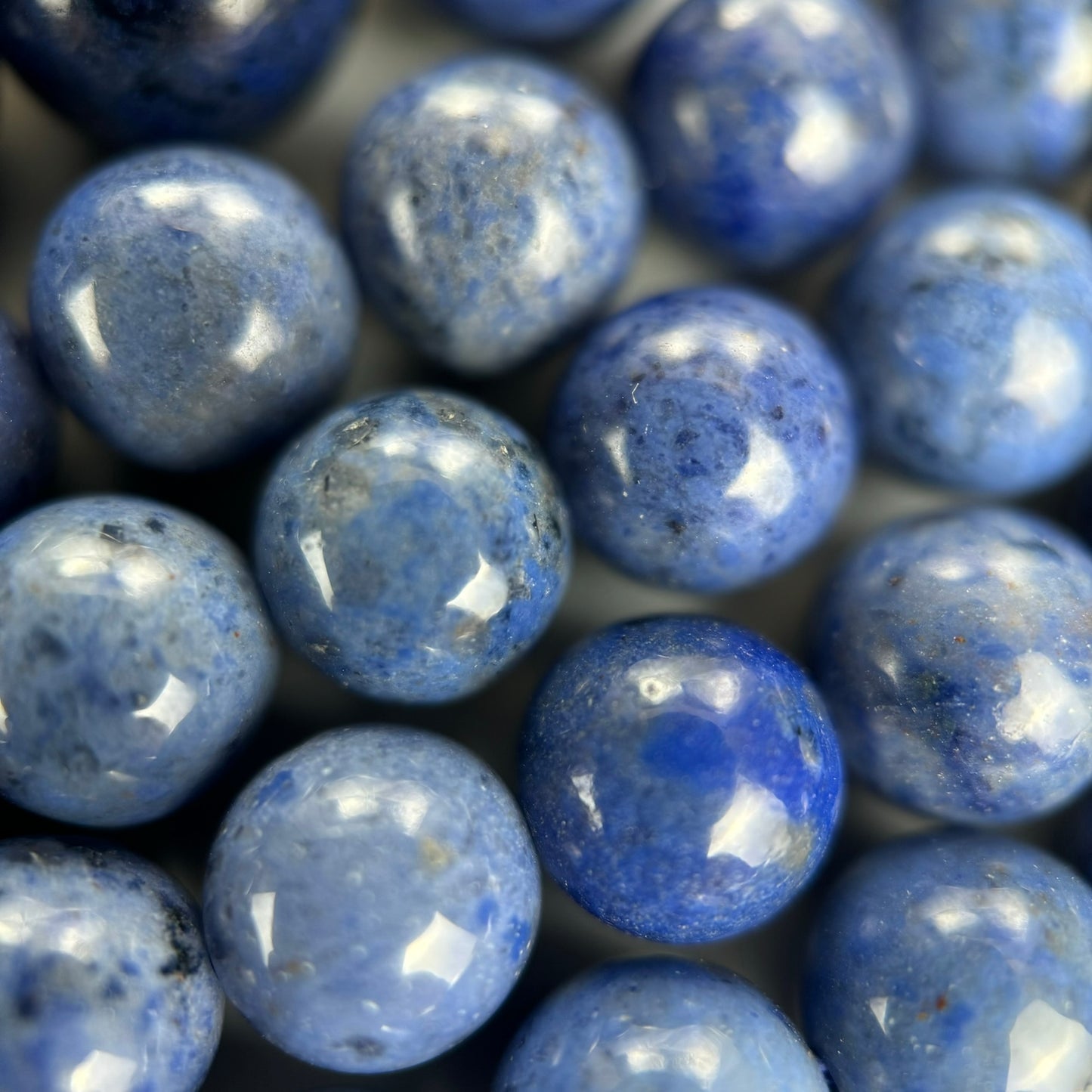 Dumortierite AA Polished Round Beads image 3