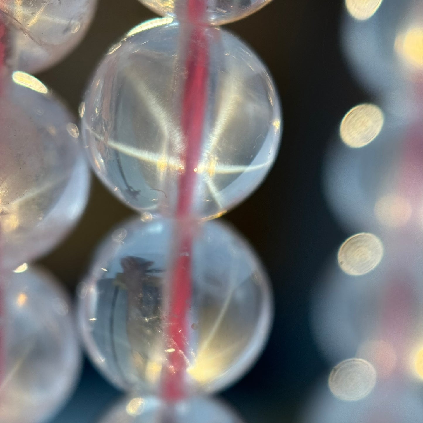 Star Rose Quartz Polished Round Beads image 5