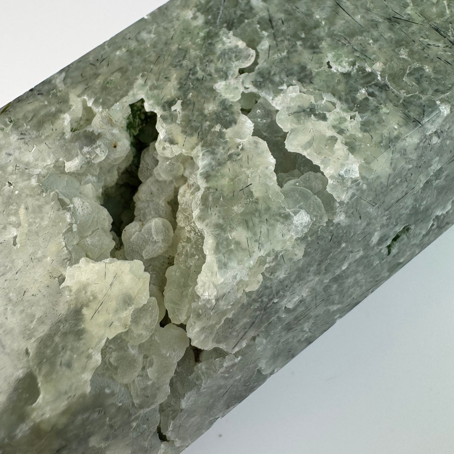 Prehnite Tower with Druzy and Epidote image 2
