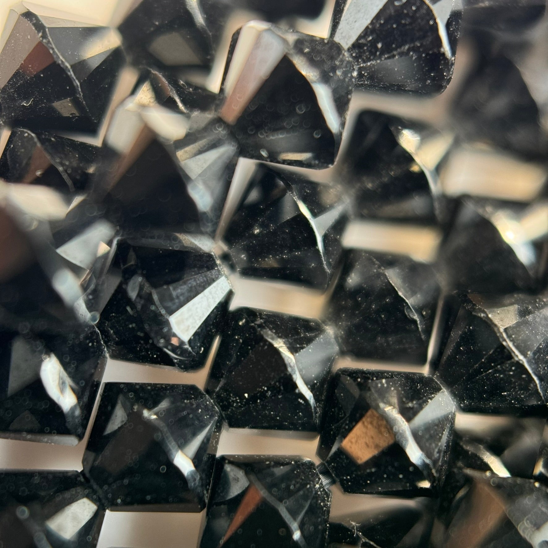 Black Spinel Space Ship Beads image 1