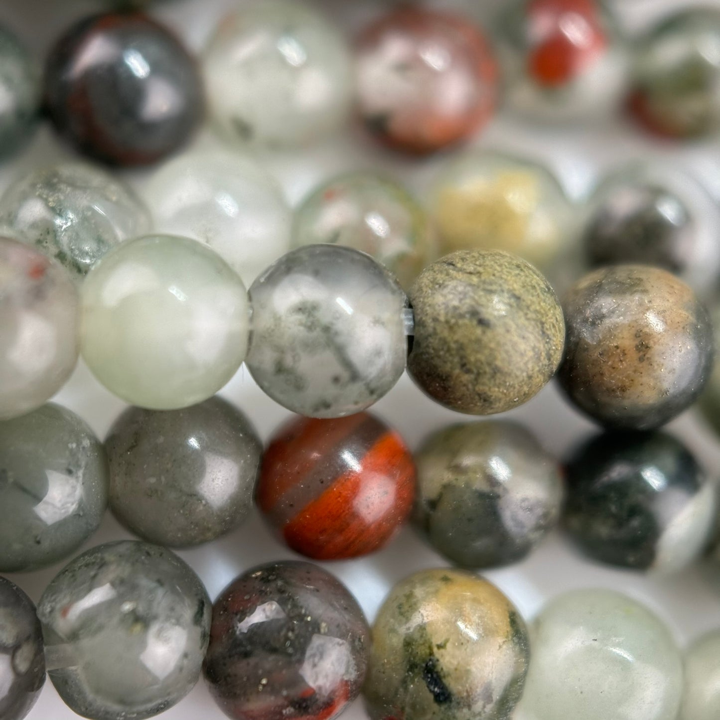 African Bloodstone Polished Round Beads image 3
