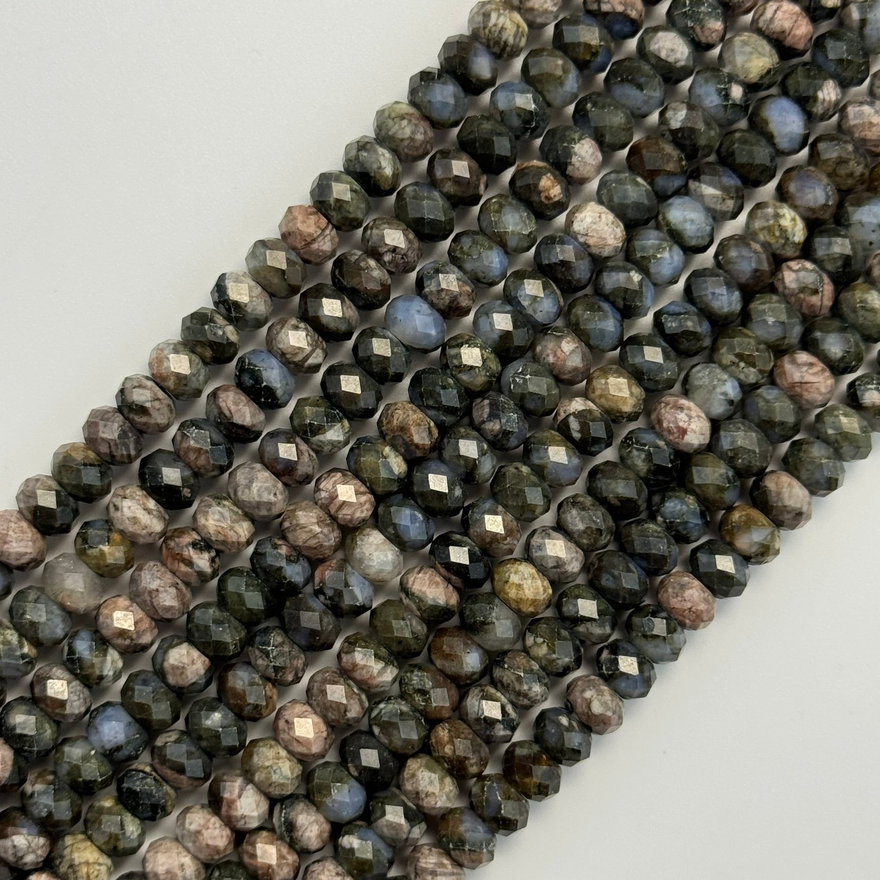 Lianite Faceted Rondelle Beads image 0