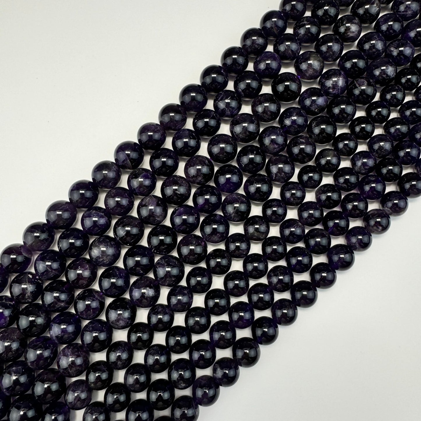 Natural African Amethyst Polished Round Beads image 10
