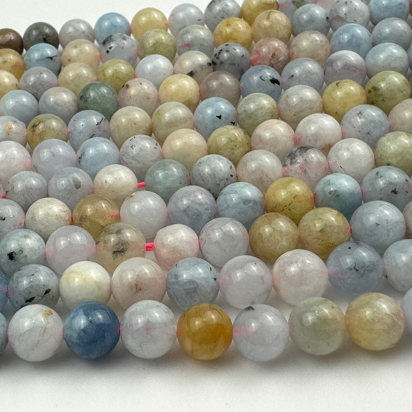 Aquamarine Polished Round Gemstone Beads image 5