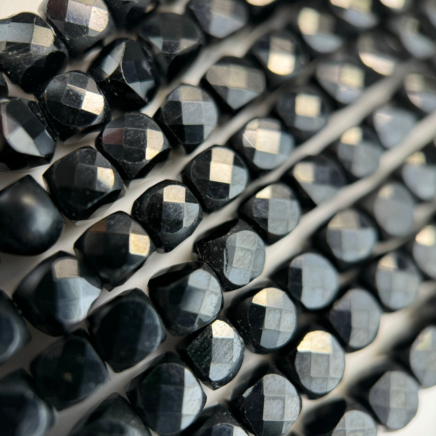 Black Spinel Square Beads image 2