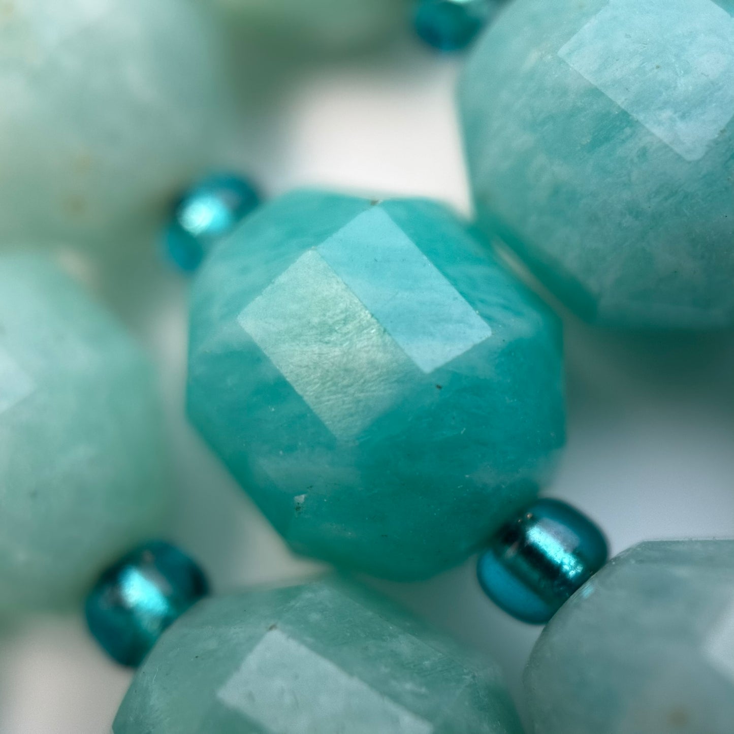 Amazonite AA Quality Dodecahedron Gemstone Beads image 6