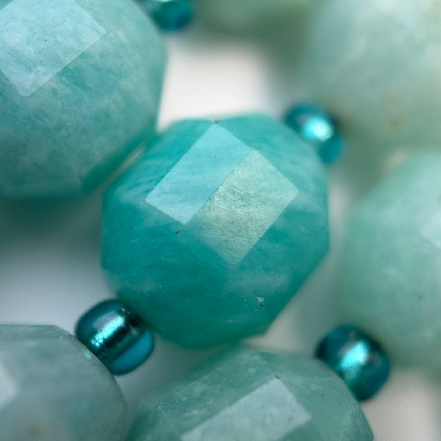 Amazonite AA Quality Dodecahedron Gemstone Beads image 6