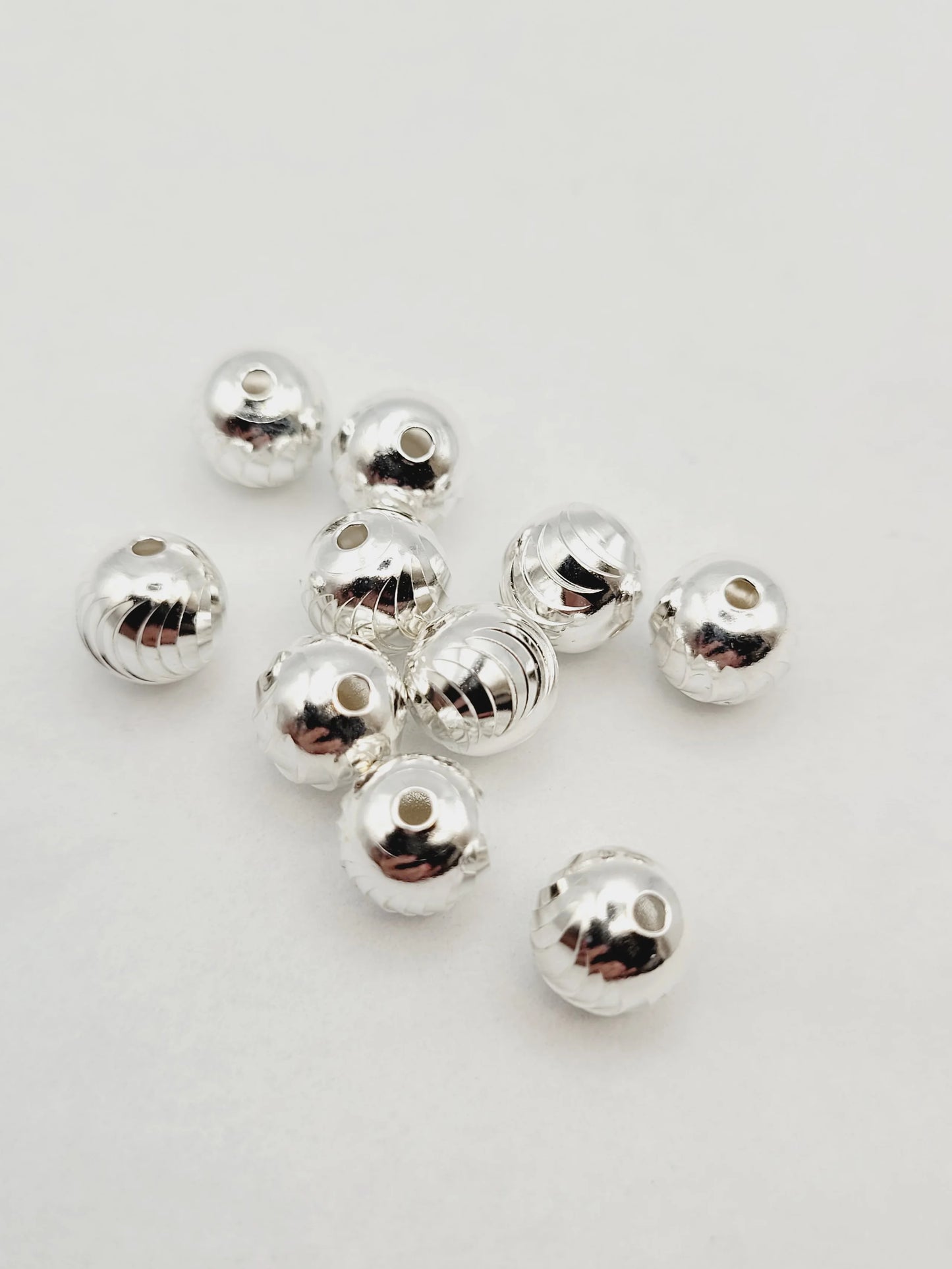 Turbo Beads | 925 Sterling Silver | 10/pkg image 1