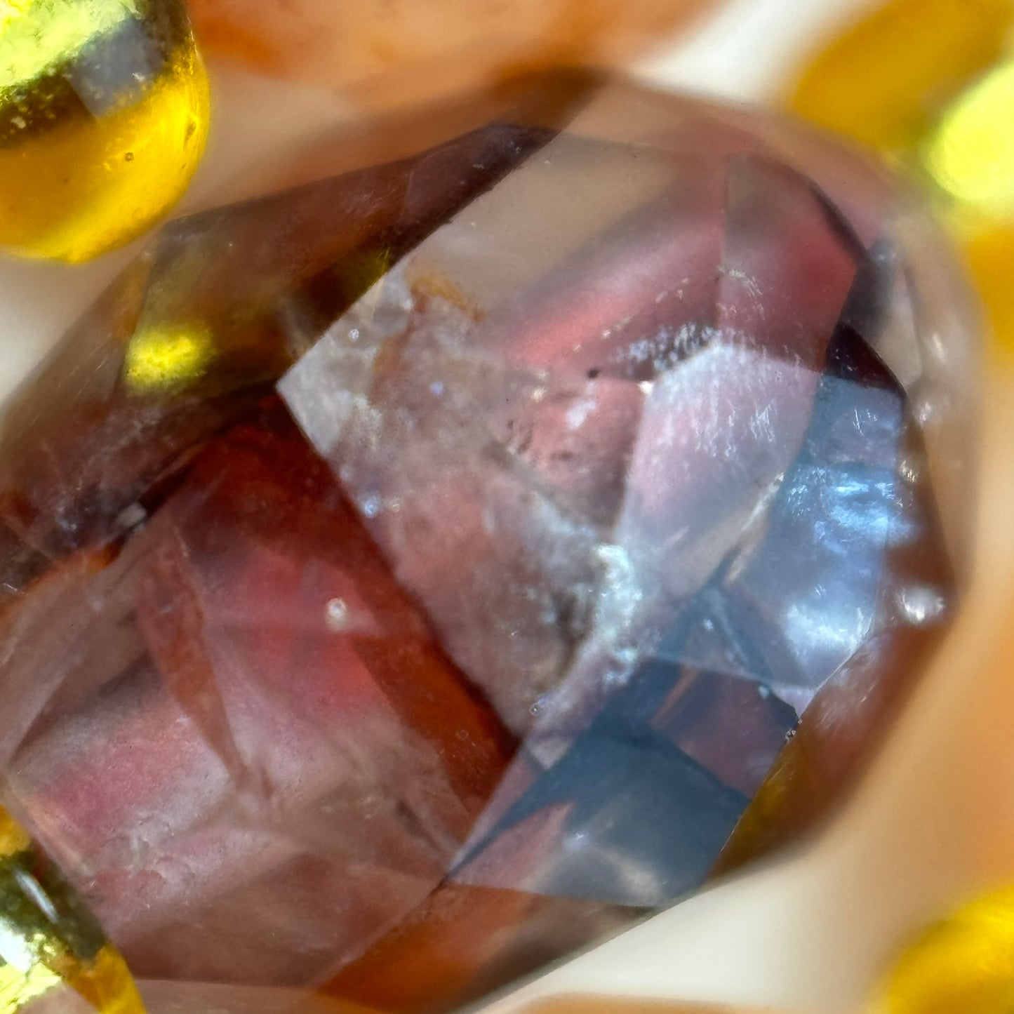 Hematite Quartz Faceted Barrel 8 Beads image 5