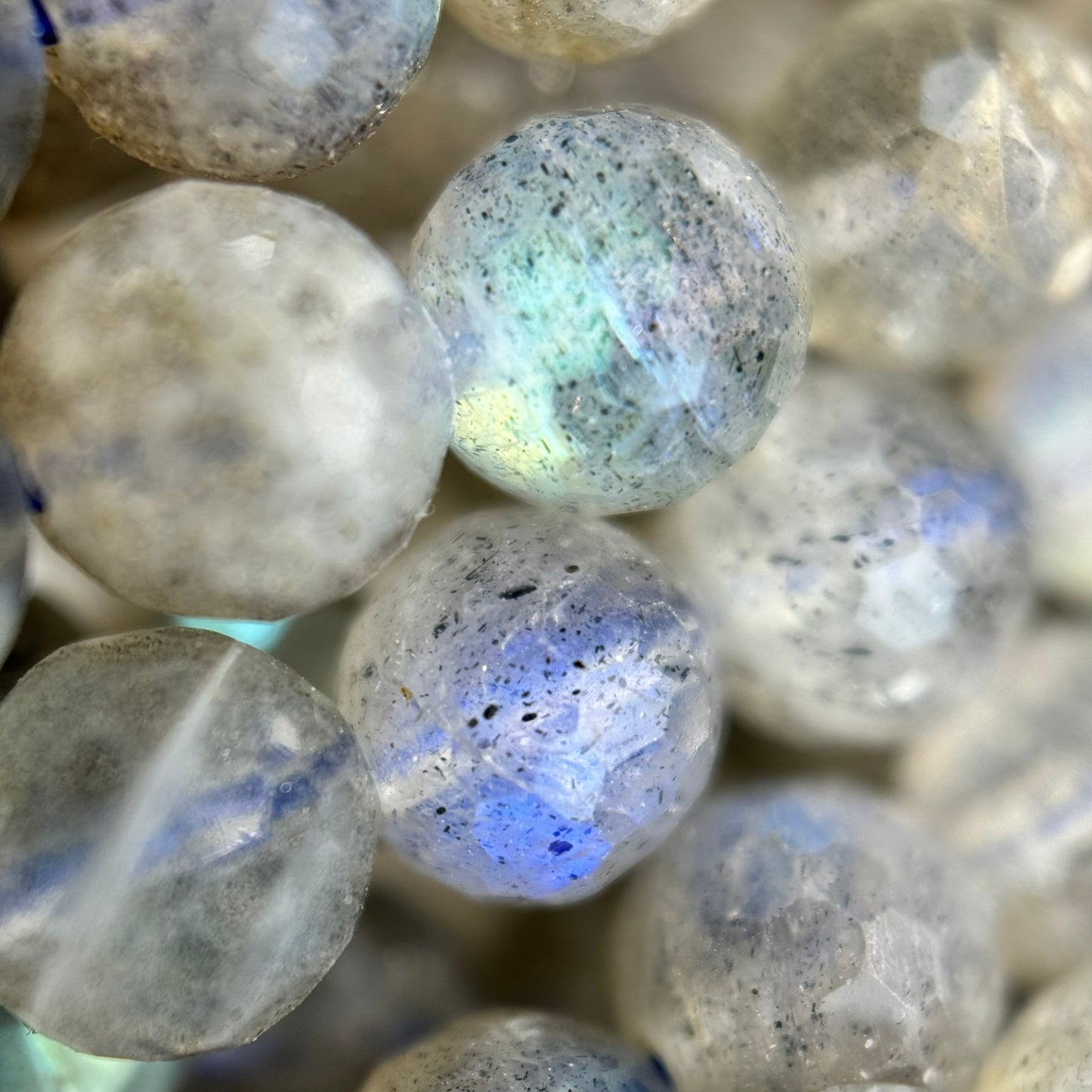 Labradorite Faceted Round Beads image 8