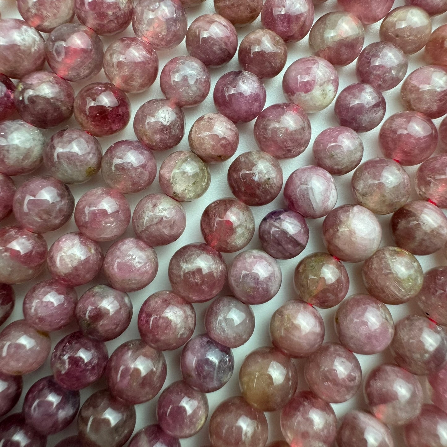 Pink Tourmaline Polished Round Beads (4.5-6.5mm) image 2
