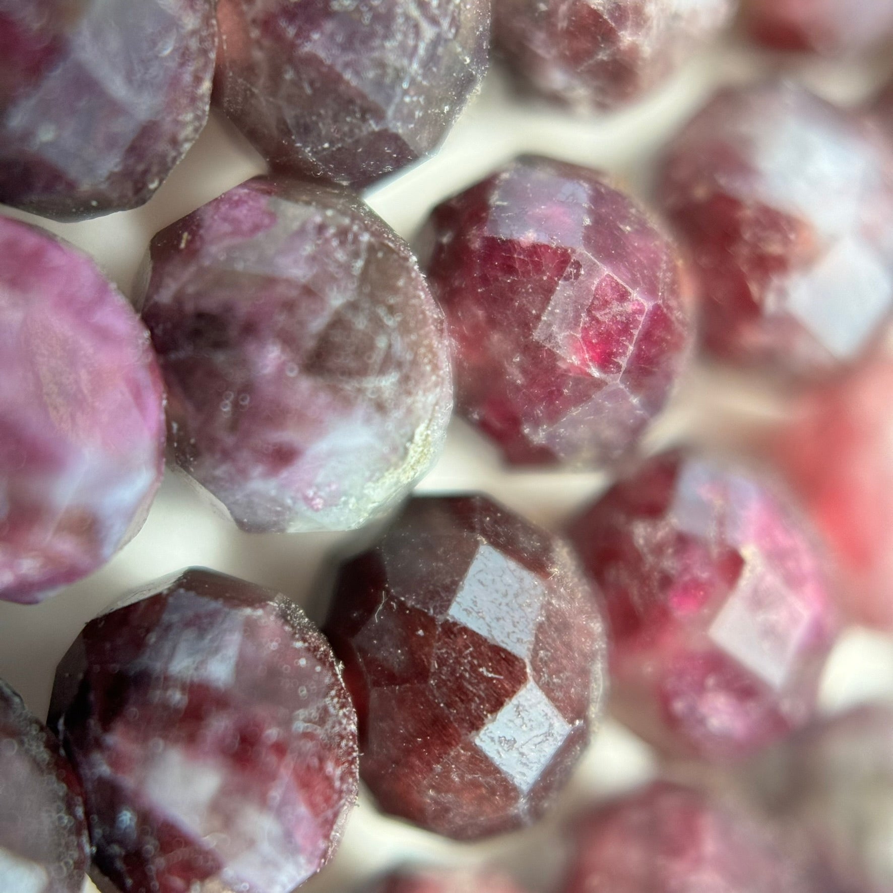 Faceted Tourmaline Rondelle Beads (6x4mm) image 2