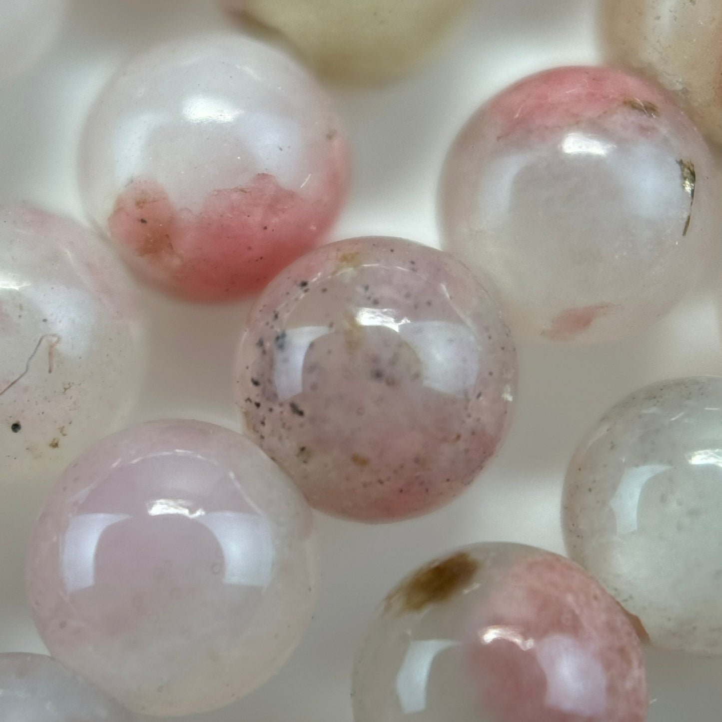 Sakura Rhodonite Polished Round Beads - Color B image 6