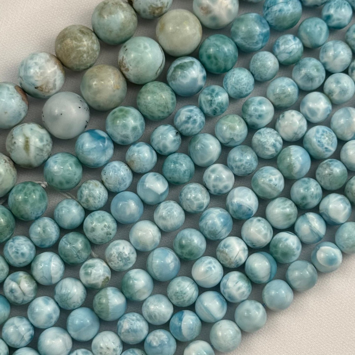 Larimar AAA Polished Round Beads image 6