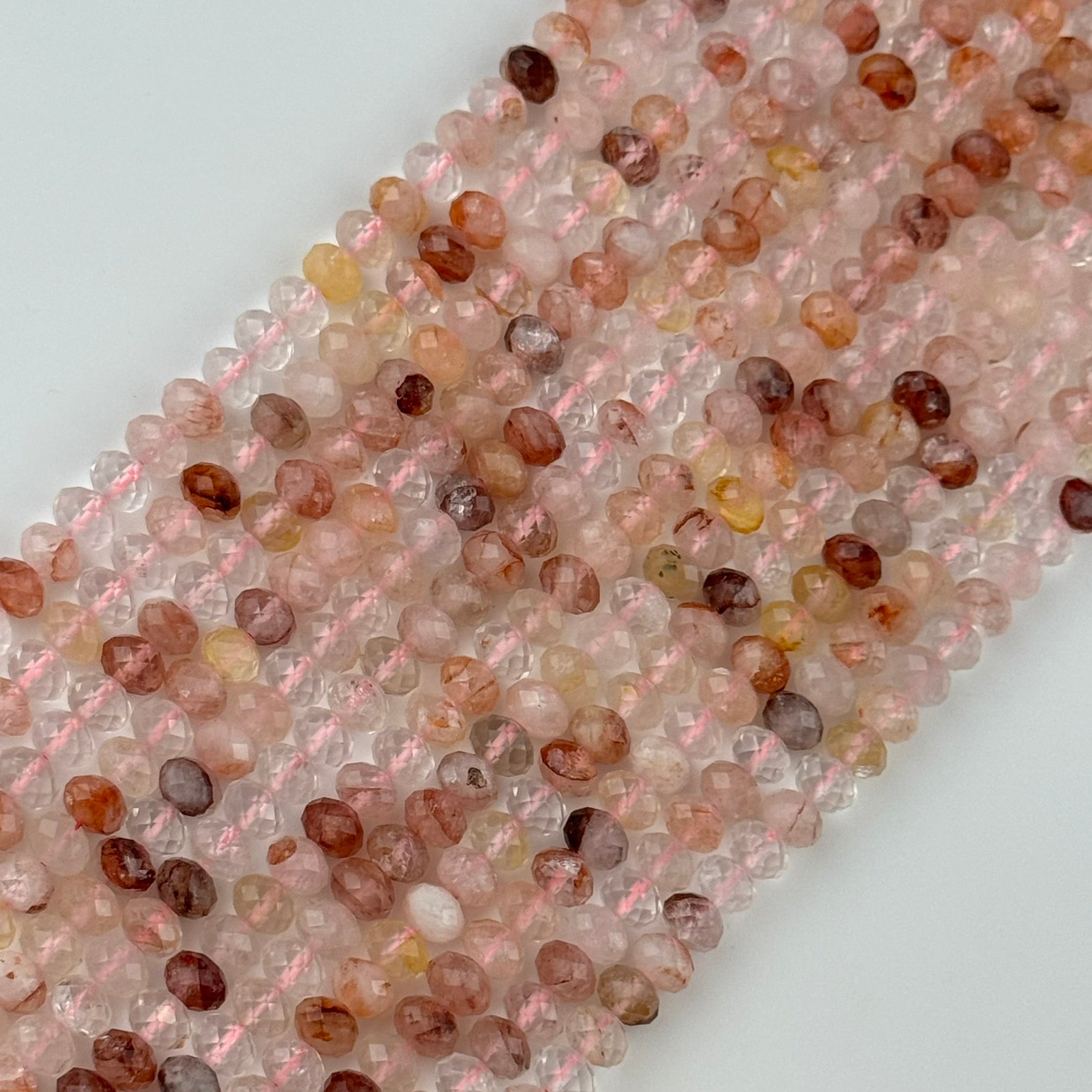 Hematoid Faceted Rondelle Beads image 7