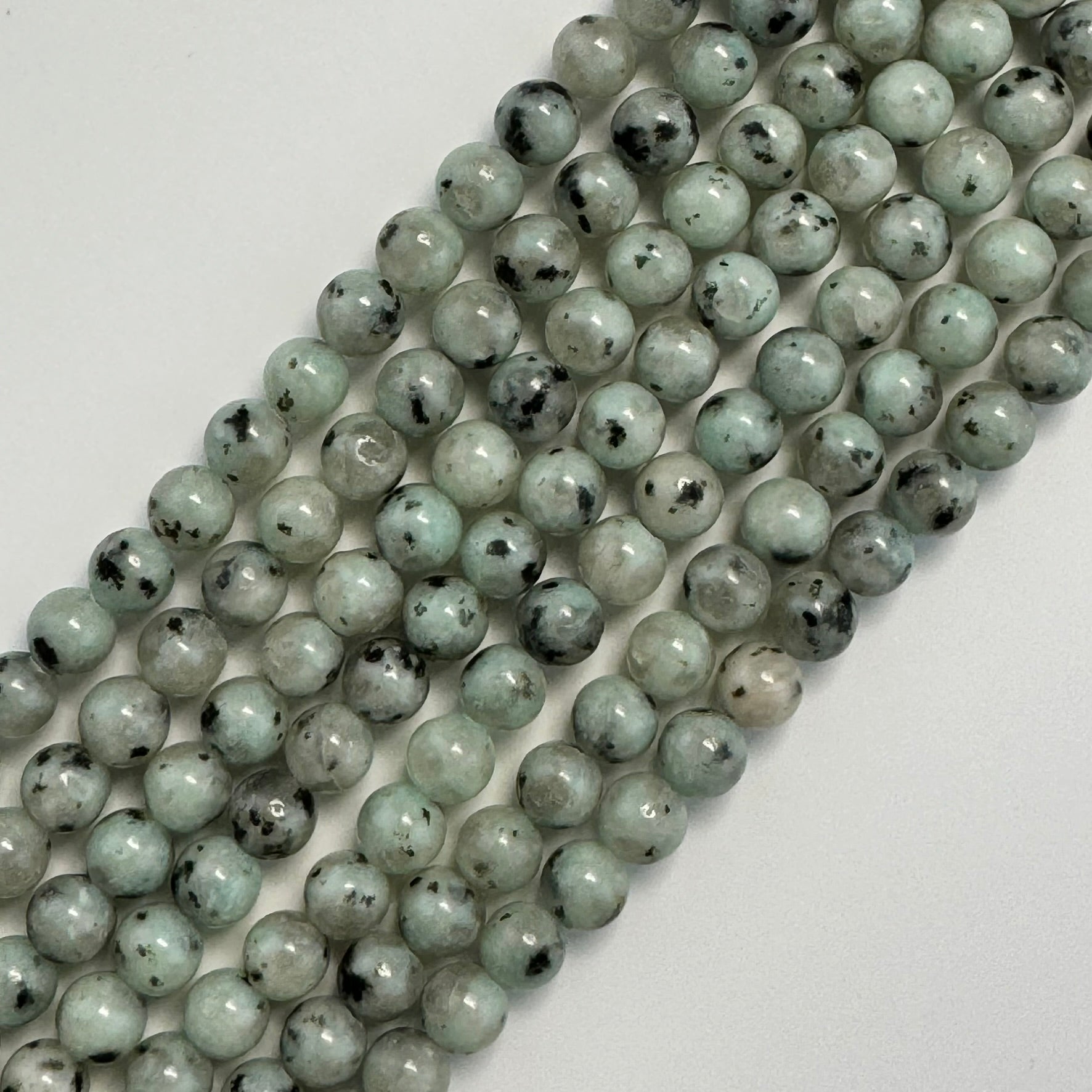 Kiwi Jasper Polished Round Beads image 3