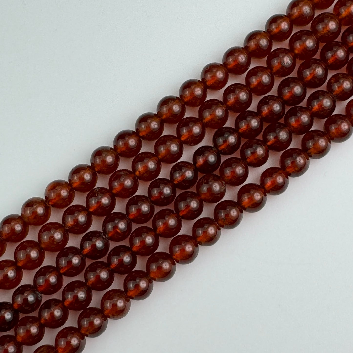 Spessartine Garnet Polished 6mm Round Beads image 4